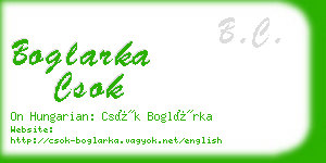 boglarka csok business card